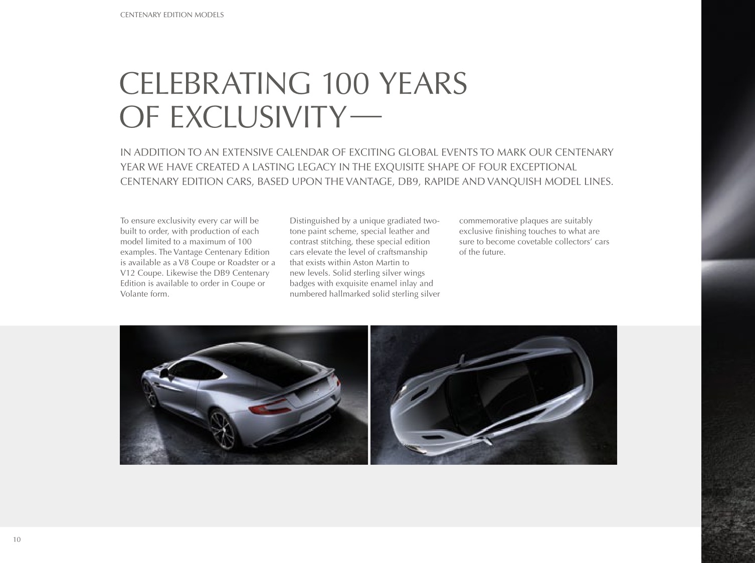 2013 Aston Martin Model Range Brochure Page 6